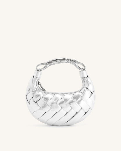 Jw Pei Orla Weave Handbag Silver