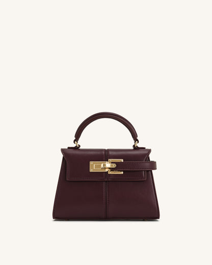 Jw Pei Elise Top Handle Bag Deep Burgundy