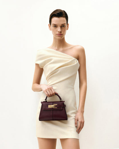 Jw Pei Elise Top Handle Bag Deep Burgundy
