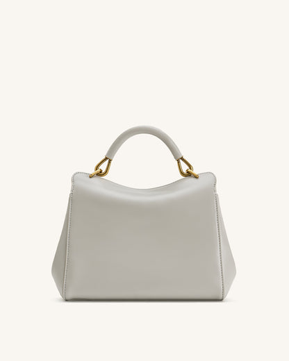 Jw Pei Lucia Classic Top Handle Bag Light Gray