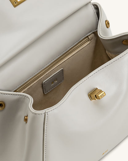 Jw Pei Lucia Classic Top Handle Bag Light Gray