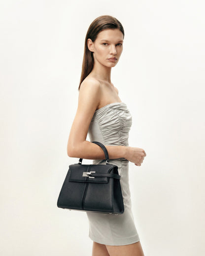 Jw Pei Elise Large Top Handle Bag Black