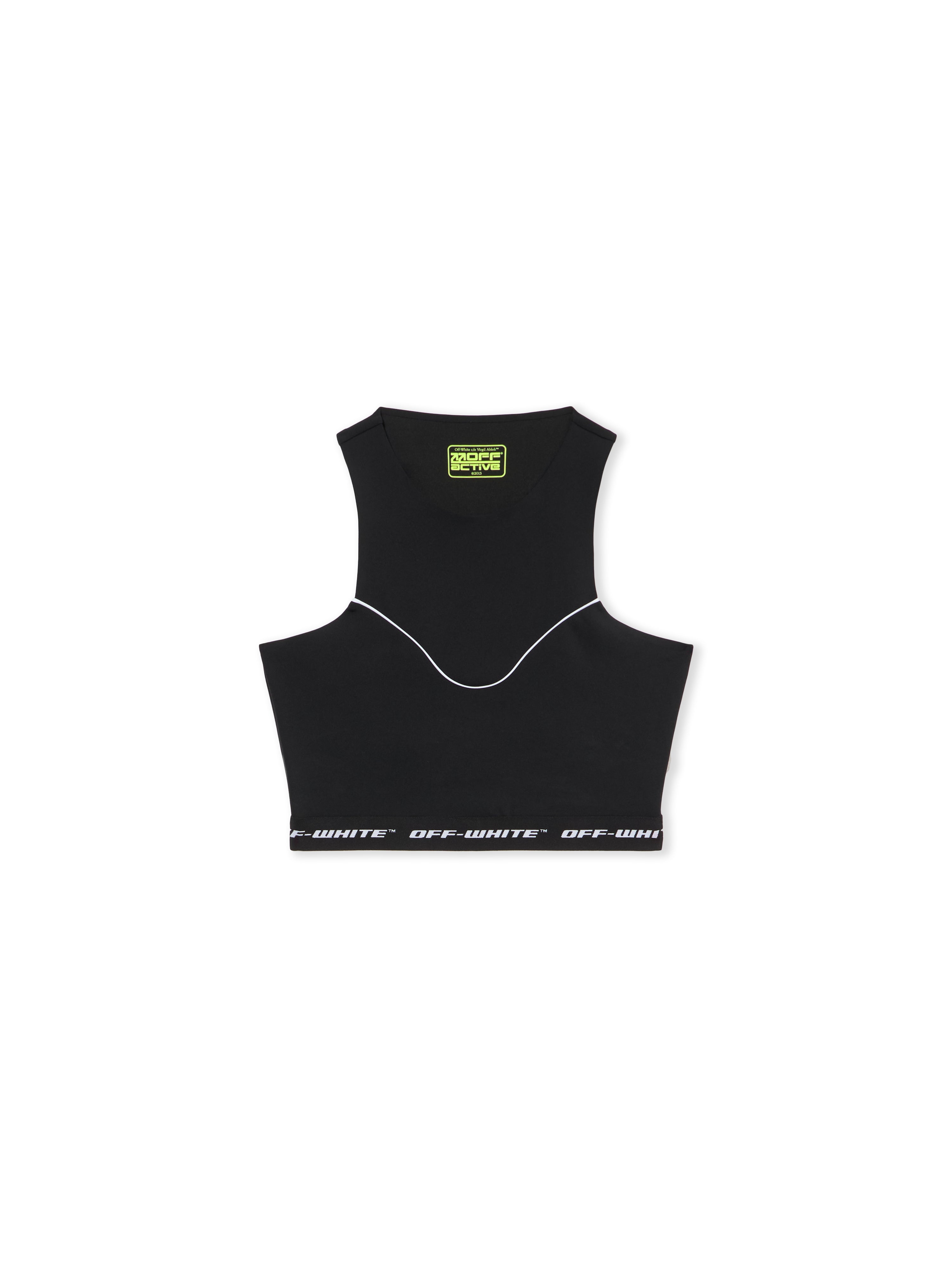 Off-White Logoband Crop Top Black