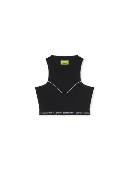Off-White Logoband Crop Top Black