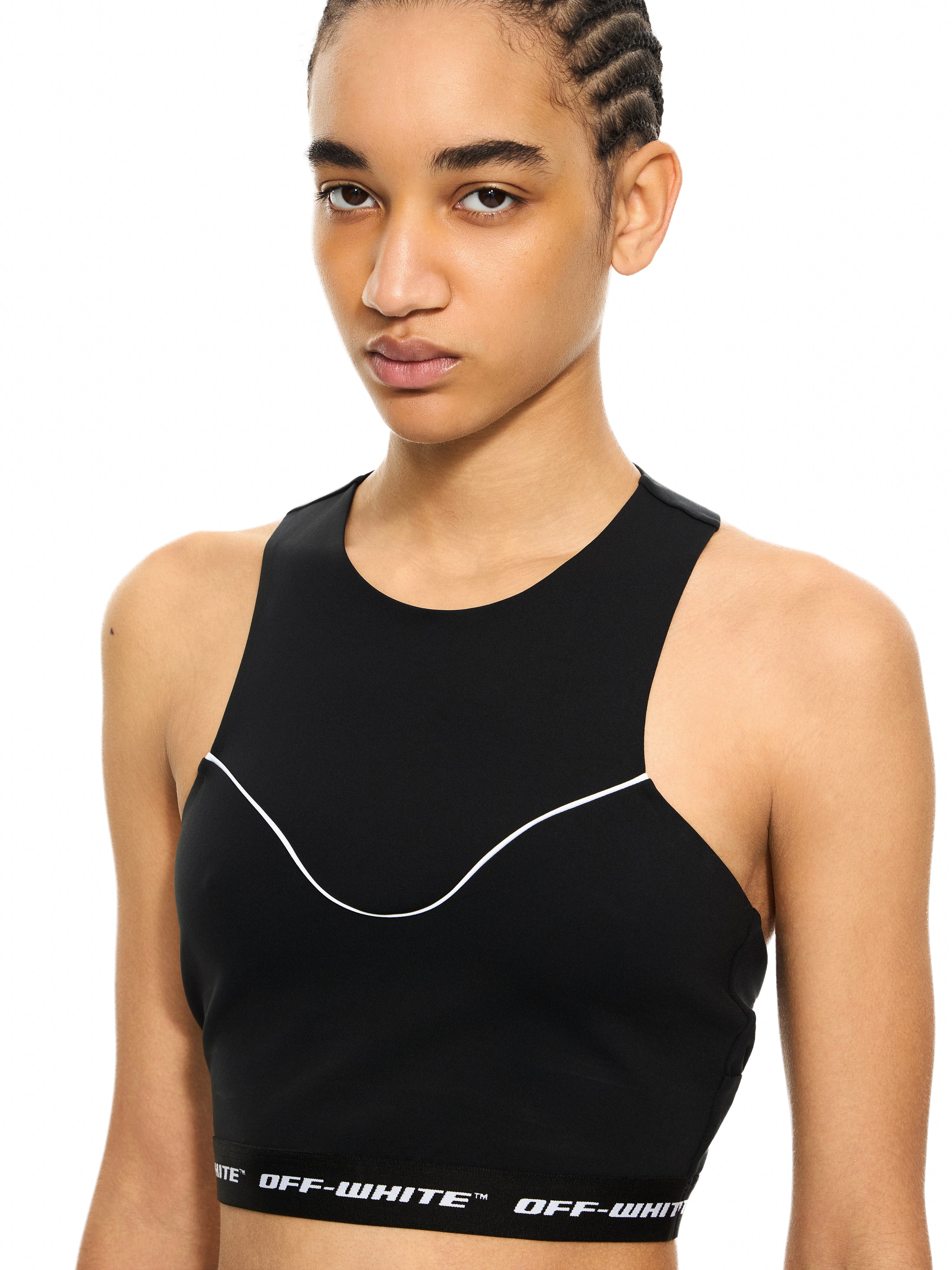 Off-White Logoband Crop Top Black