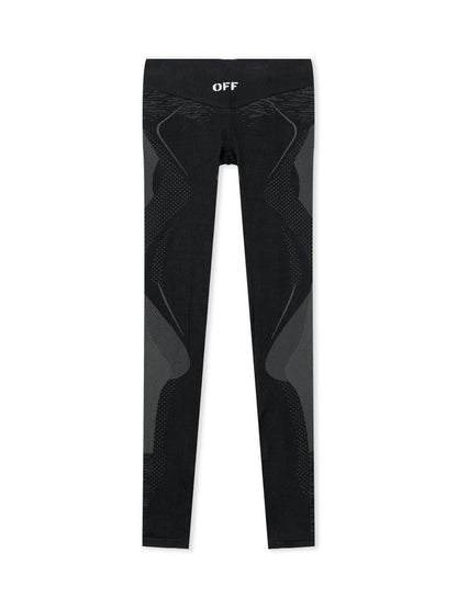 Off-White Racing Seamless Leggings Black