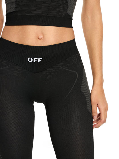 Off-White Racing Seamless Leggings Black