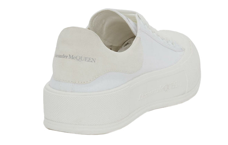 Alexander McQueen Deck Skate Plimsoll Lace-Up White (Women's)