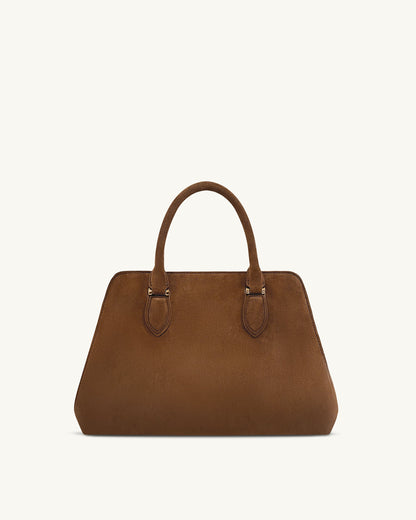 Jw Pei Lara Faux Suede Tote Bag Brown