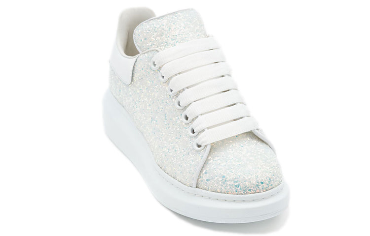 Alexander McQueen Oversized White Ice Glitter (Women's)