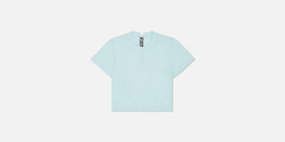 Bandit Womens Mercury Seamless Crop Tee Minty Blue