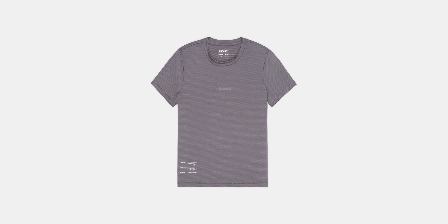 Bandit Womens Micromesh Run Tee Haze