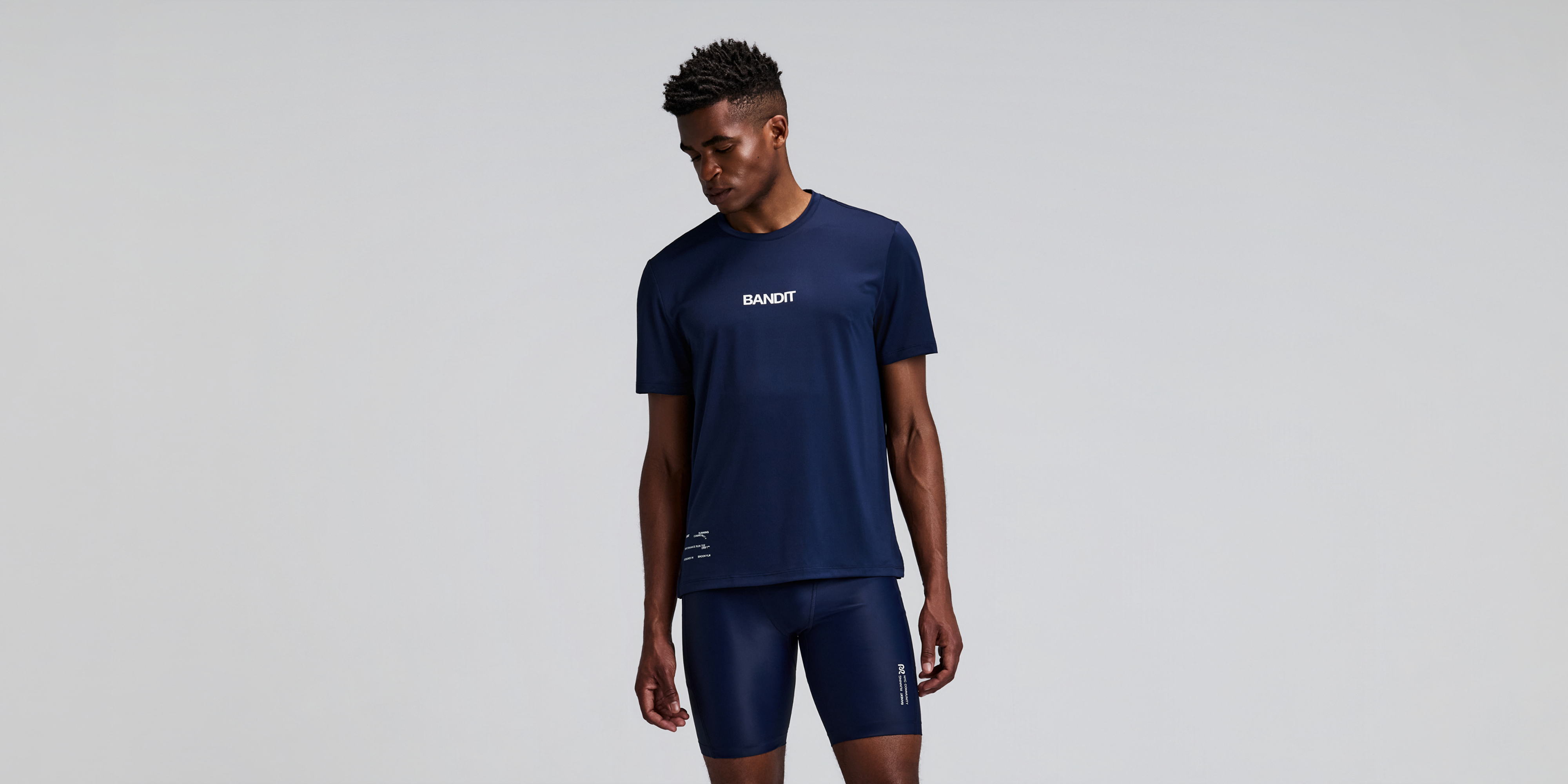 Bandit Drift Performance Training Tee Ny Navy