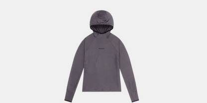 Bandit Womens Auragrid Hooded Performance Top Haze