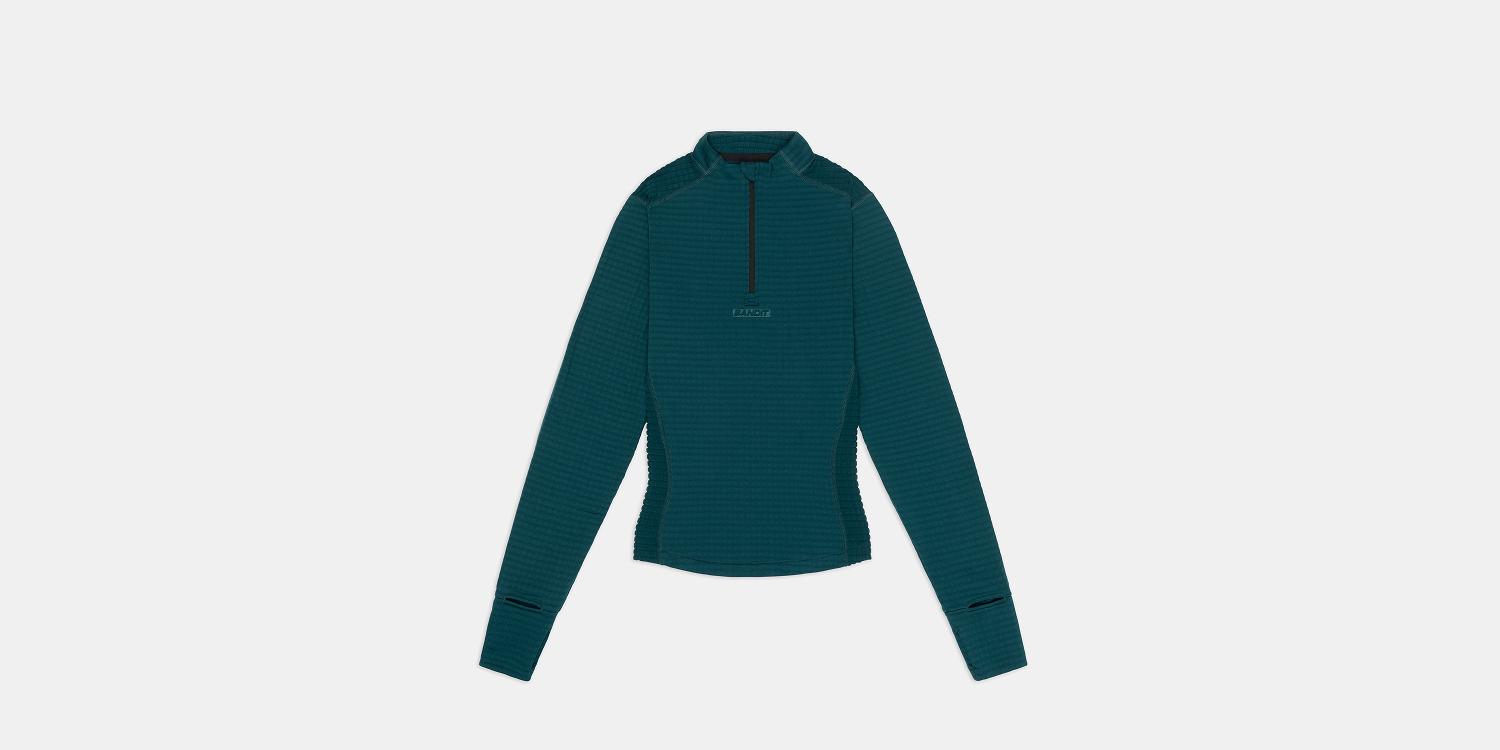 Bandit Womens Caldogrid Quarter Zip Storm