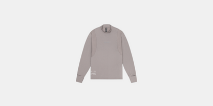 Bandit Mens Auragrid Mockneck Long Sleeve Zinc