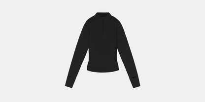 Bandit Womens Caldogrid Quarter Zip Black