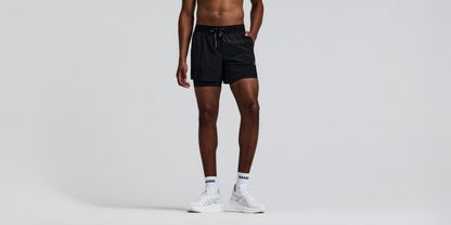 Bandit Mens Vento 2 In 1 Run Short Black