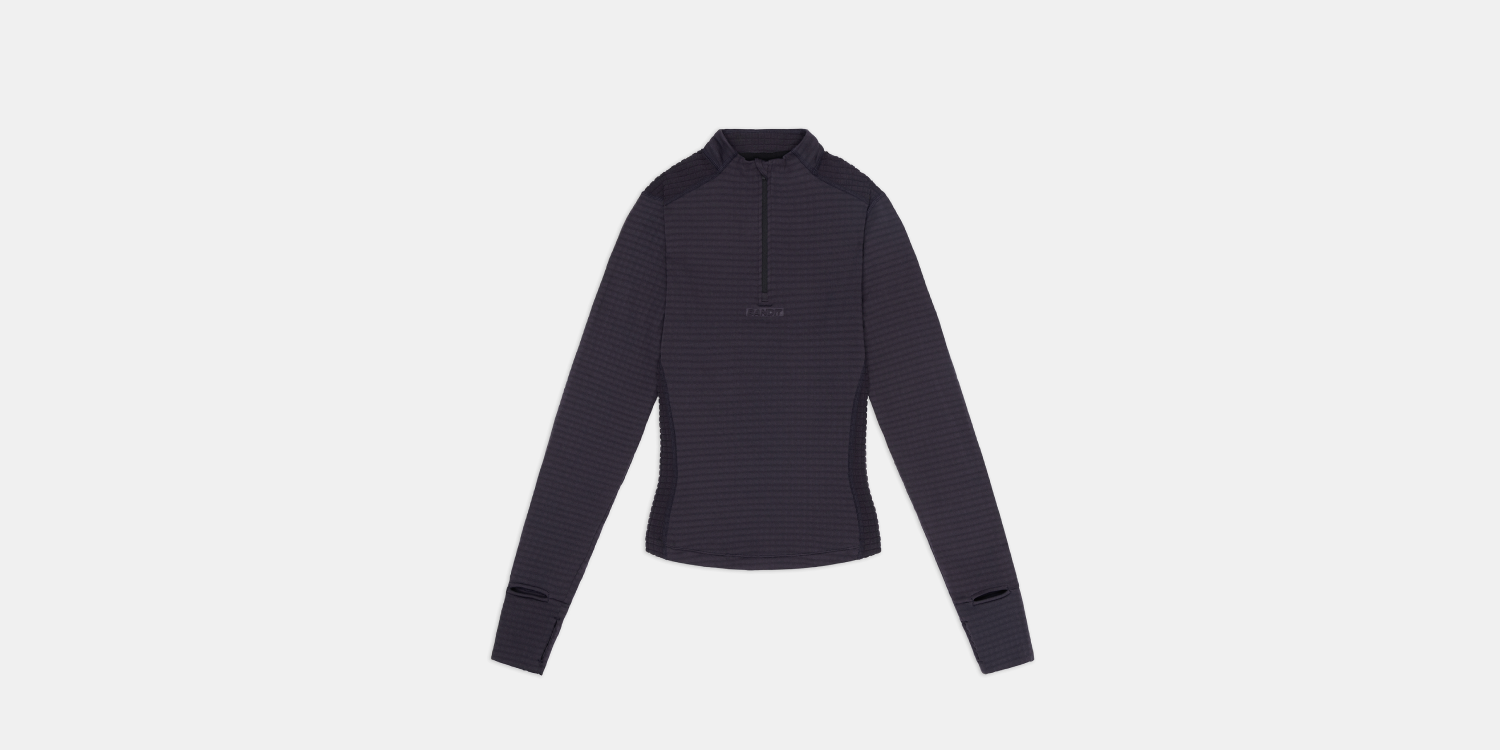 Bandit Womens Caldogrid Quarter Zip Shadow