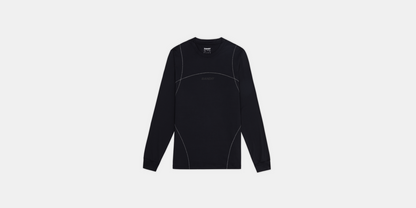 Bandit Mens Micromesh Reflecto Stitch Long Sleeve Tee Black