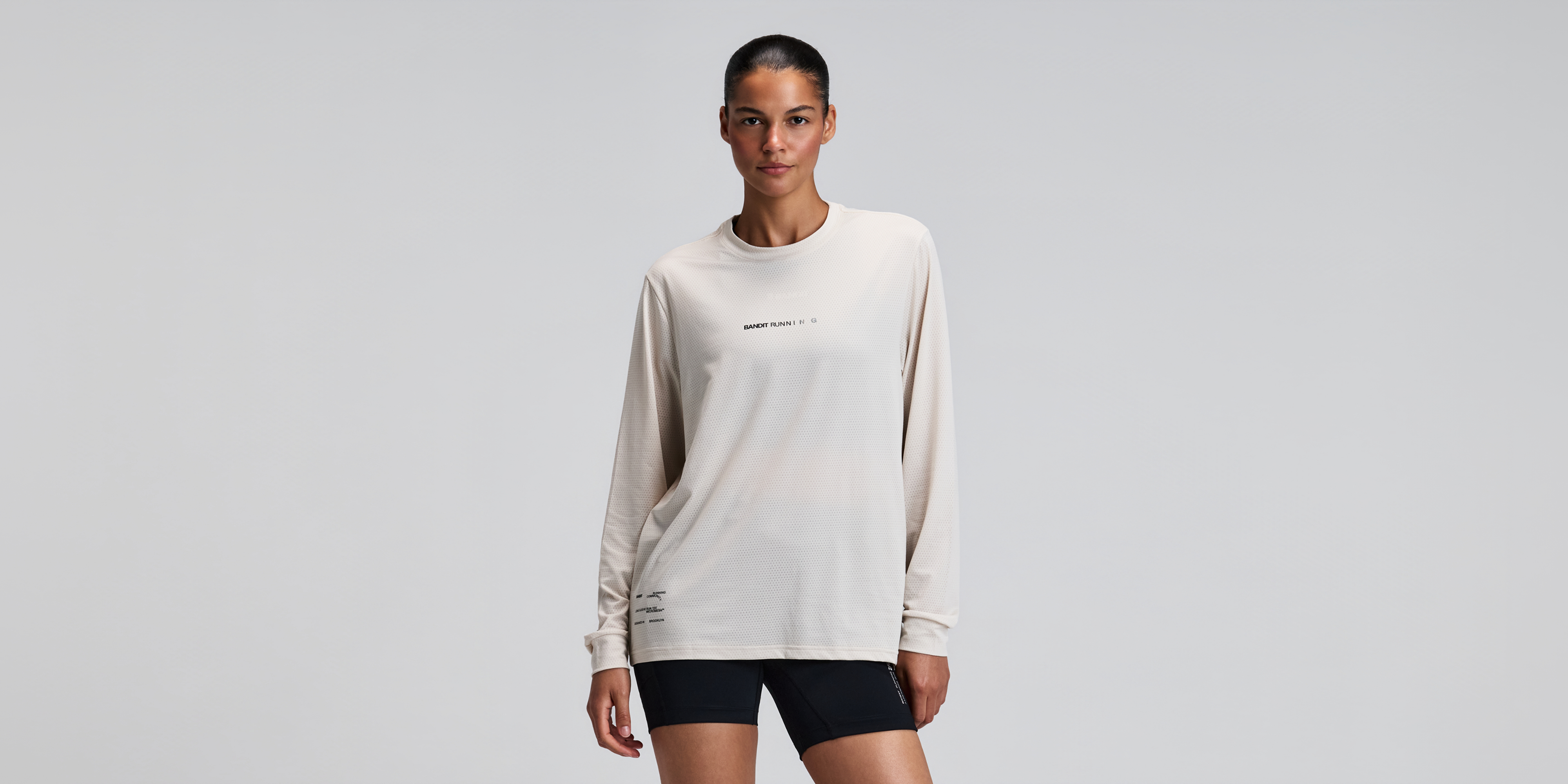 Bandit Micromesh Long Sleeve Performance Tee Unisex Champagne