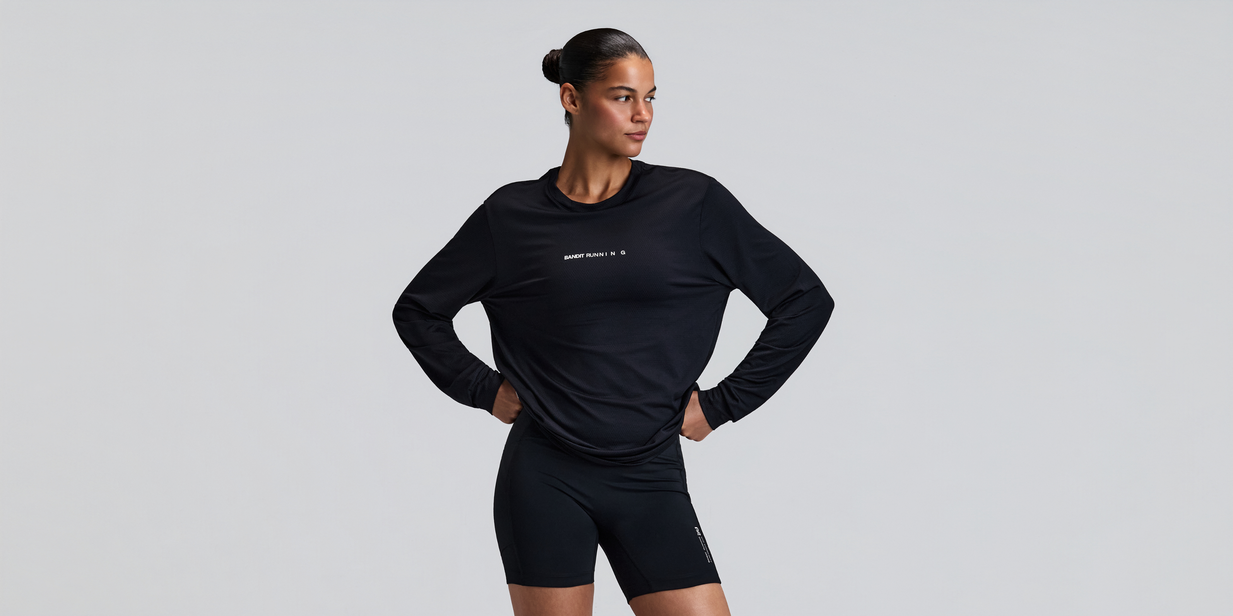 Bandit Micromesh Long Sleeve Performance Tee Unisex Black