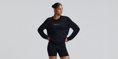 Bandit Micromesh Long Sleeve Performance Tee Unisex Black