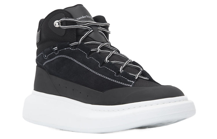Alexander McQueen High Top Skate Sneaker Black White