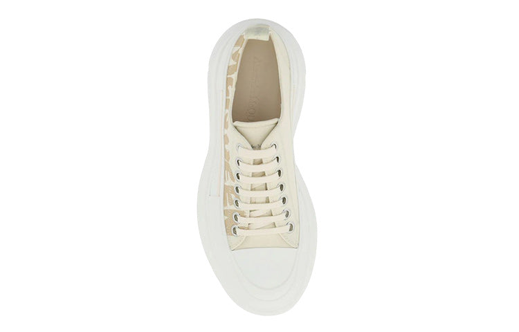 Alexander McQueen Tread Slick Low Lace Up Beige (Women's)