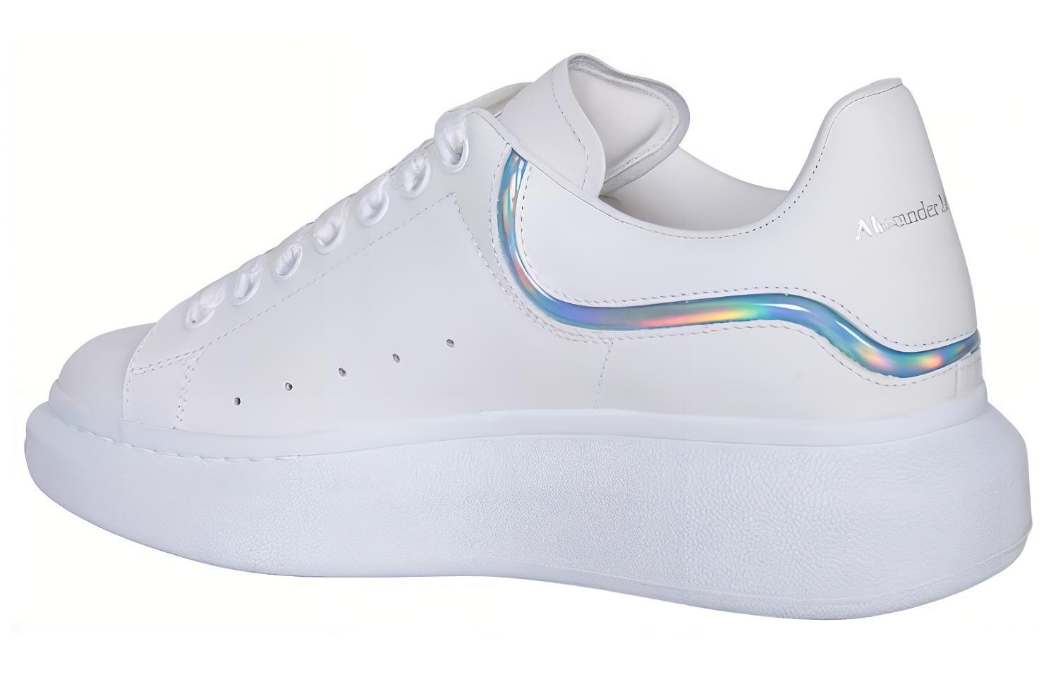 Alexander McQueen Oversized White Iridescent Stripe