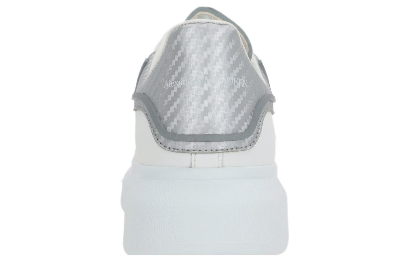 Alexander McQueen Oversized White Silver Metallic
