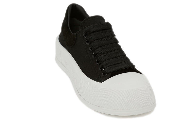 Alexander McQueen Deck Skate Plimsoll Lace-Up Black (Women's)
