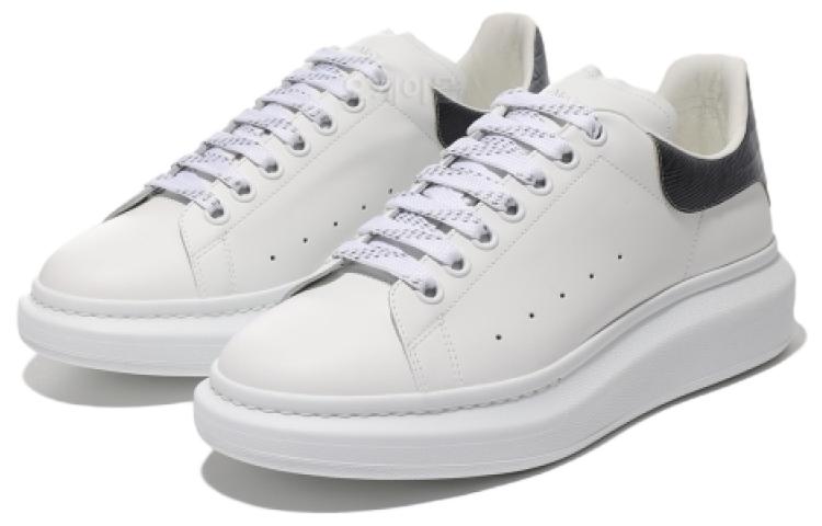 Alexander McQueen Oversized White Black Silver Croc