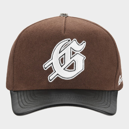 Godspeed Insignia Leather / Suede Hat (Chocolate / Black)