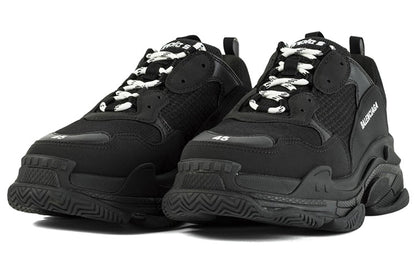 Balenciaga Triple S Black White Lace (Women's)