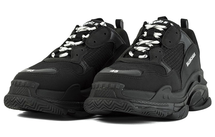 Balenciaga Triple S Black White Lace (Women's)
