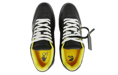 OFF-WHITE Out Of Office "OOO" Low Tops For Walking Black Yellow