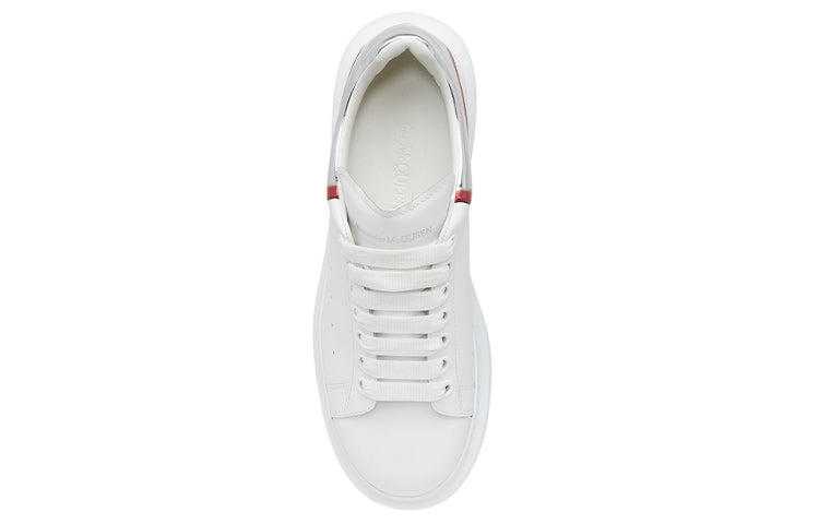 Alexander McQueen Oversized White Silver Red Metallic