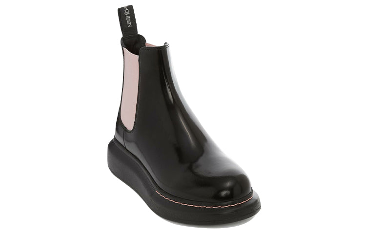 Alexander McQueen Hybrid Chelsea Boot Black Sugar Pink (Women's)