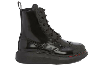 Alexander McQueen Hybrid Lace Up Boot Black (Women's)