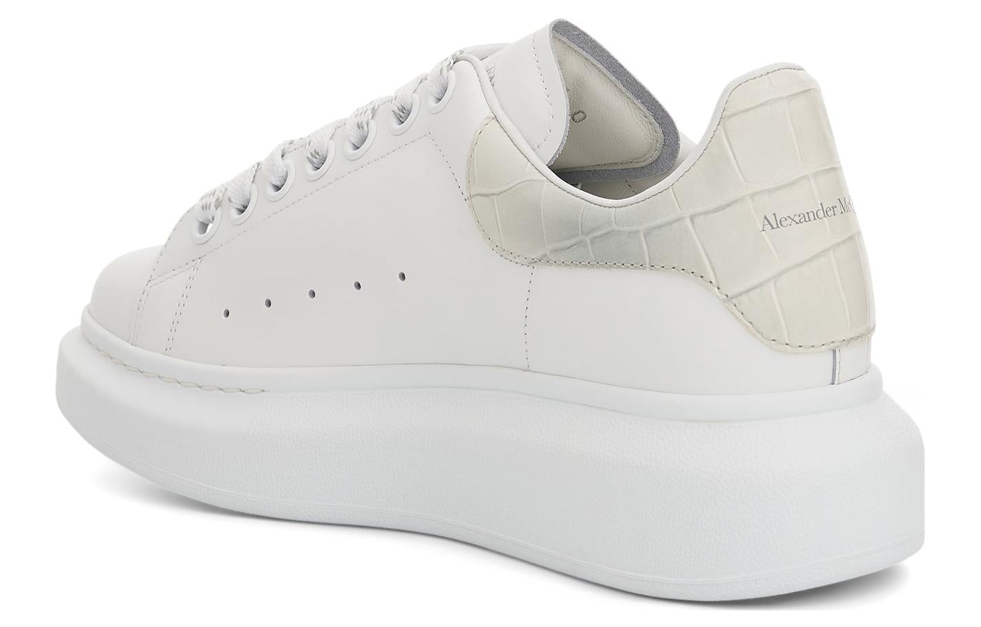 Alexander McQueen Oversized White Croc (Women's)