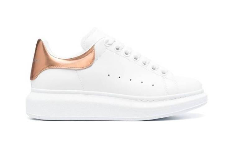 Alexander McQueen Oversized White Rose Gold (Women's)
