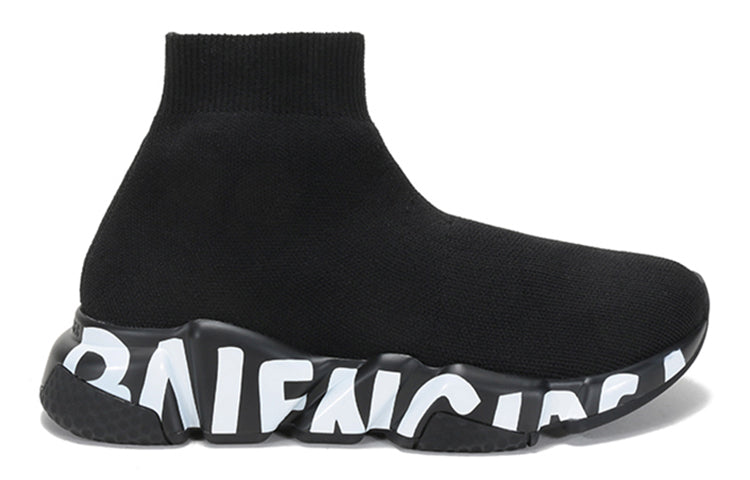 Balenciaga Speed Graffiti Black White (Women's)