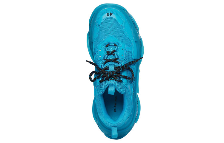 Balenciaga Triple S Clear Sole Teal Blue