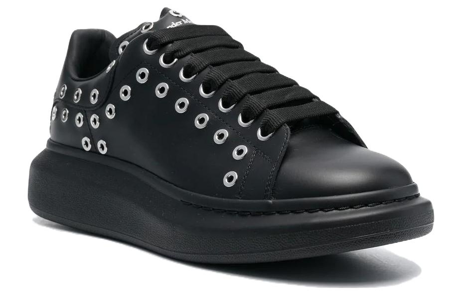 Alexander McQueen Oversized Black Silver Eyelets