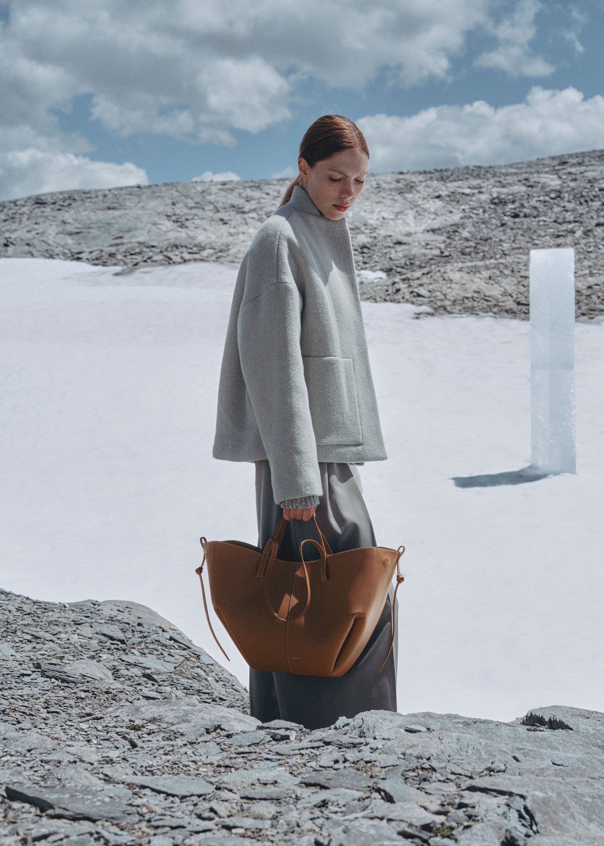 Polene Cyme Textured Camel