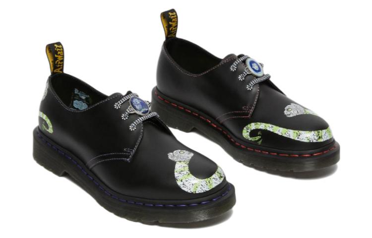 Dr. Martens 1461 WB Beetlejuice Smooth Leather Oxford Black Smooth