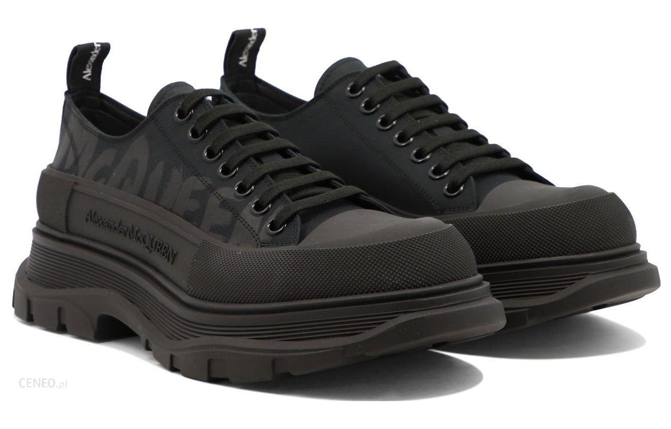 Alexander McQueen Tread Slick Low Lace Up Black