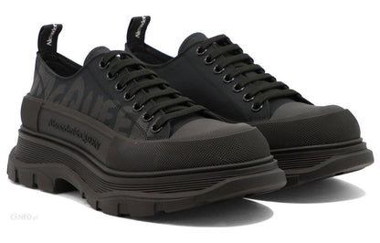 Alexander McQueen Tread Slick Low Lace Up Black