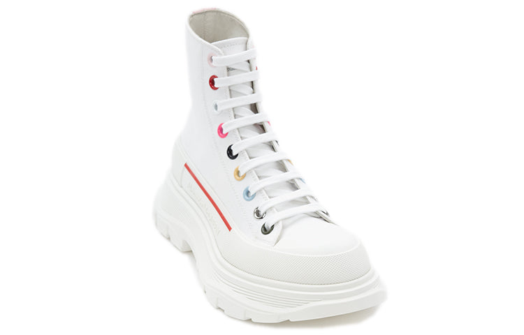 Alexander McQueen Tread Slick Boot White Multicolour (Women's)